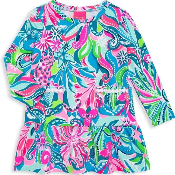 Lilly Pulitzer Other - NWT Lilly Pulitzer Vira Dress in Turquoise Oasis - Size L (8/10)